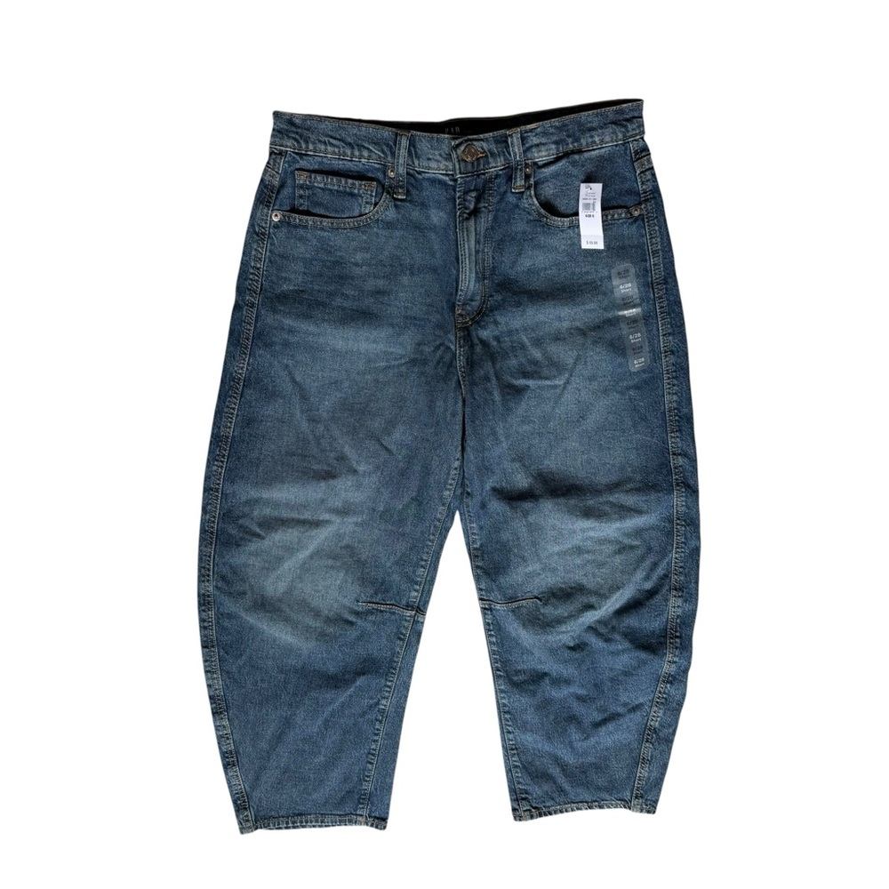 GAP High Rise Barrel Jeans NWT 28/6 Short - Picture 9 of 10